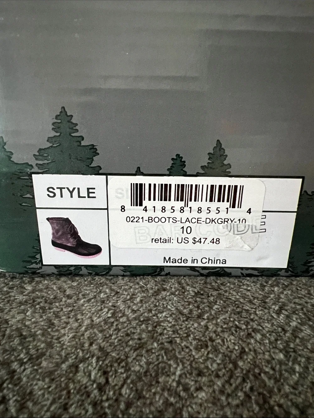 Women's Simply Southern Black Waterproof Snow RainBoots with Rubber Sole Size 10